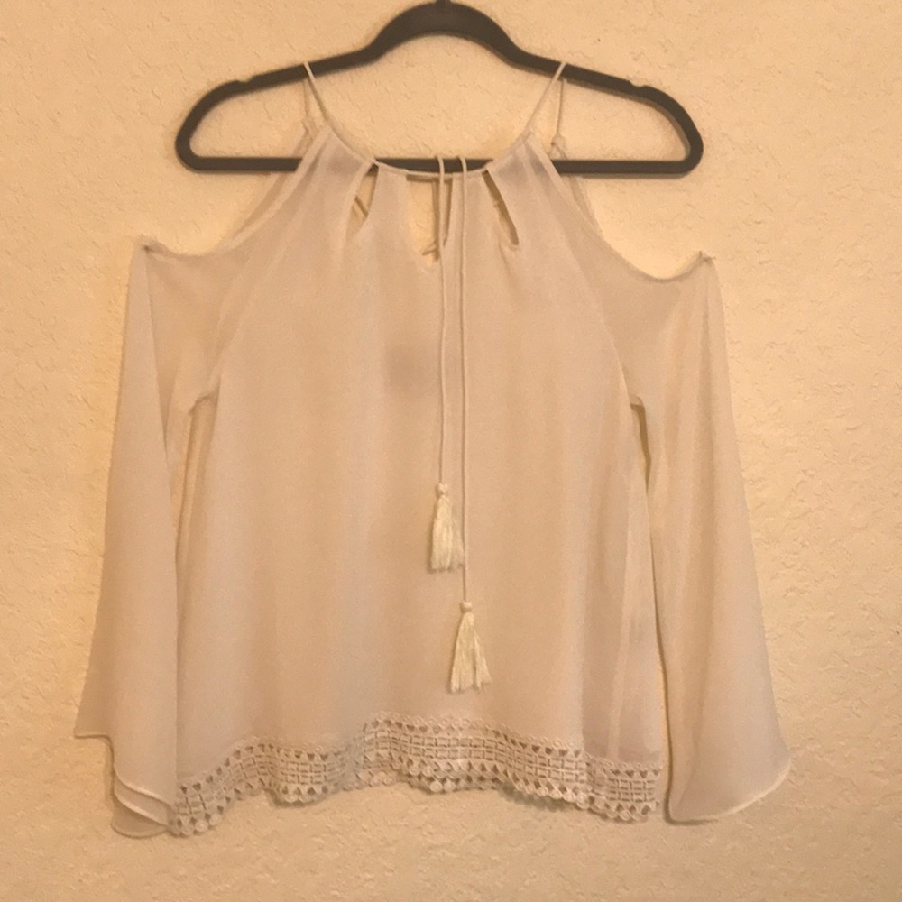 Moon River Cream Top - S